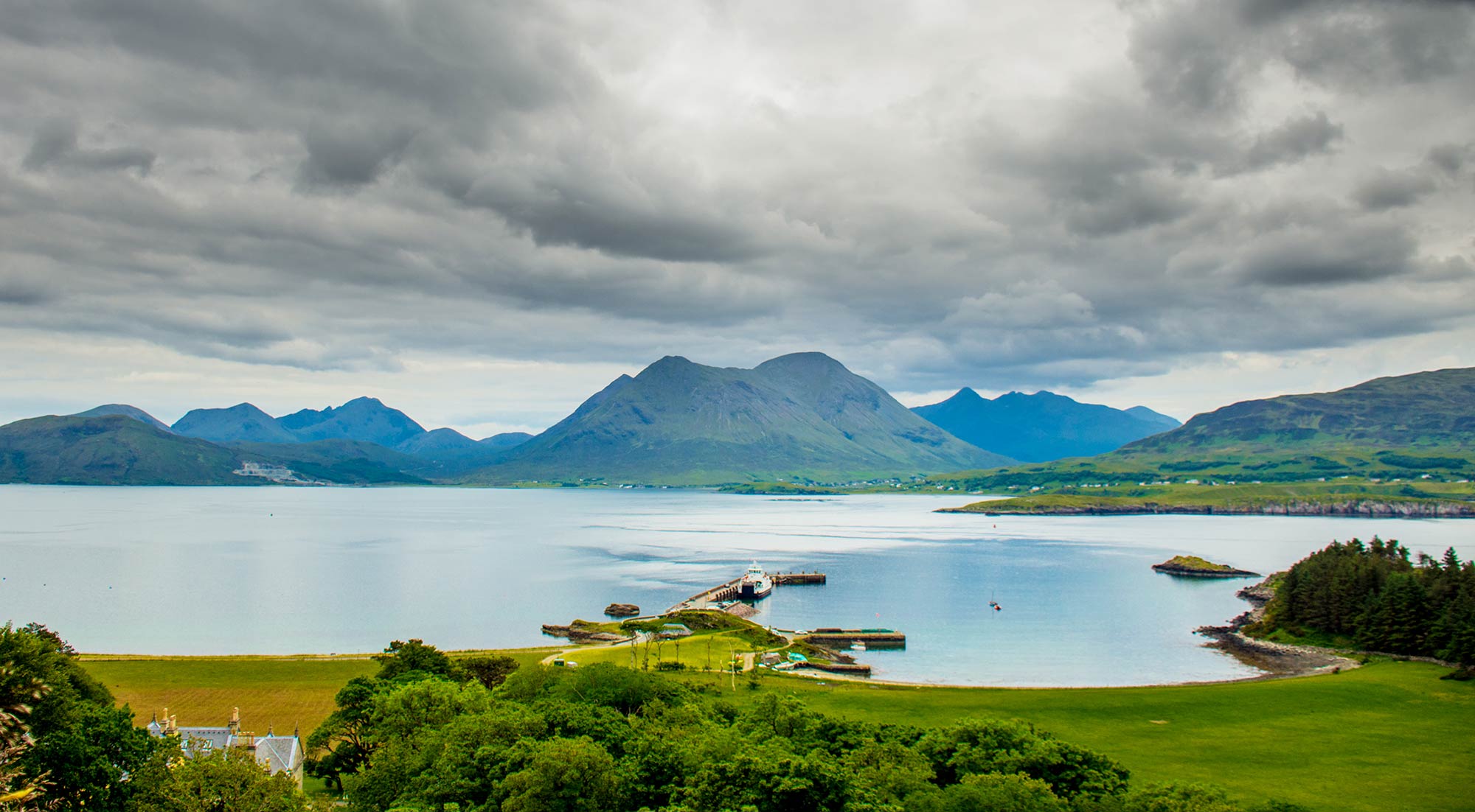 Raasay Pier supported by Raasay Community Renewables Hydro Electric scheme